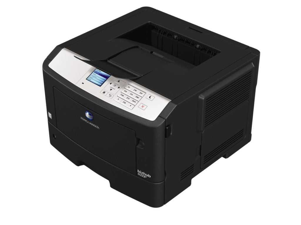 bizhub 4000P paper stop